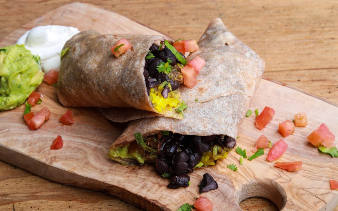 Wrap avocat-tomate